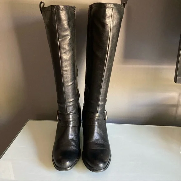 Black Laura Ashley Knee-High Boots - Picture 3 of 7